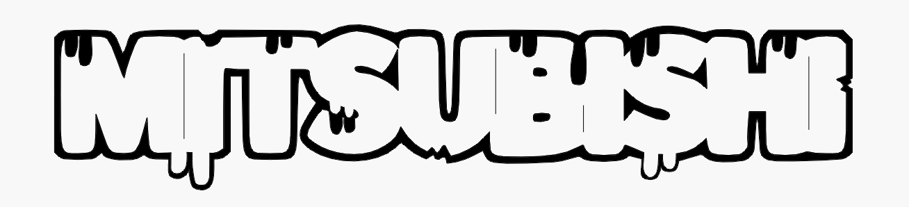 Mitsubishi writing