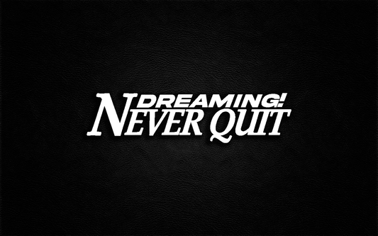 NEVER QUIT DREAMING
